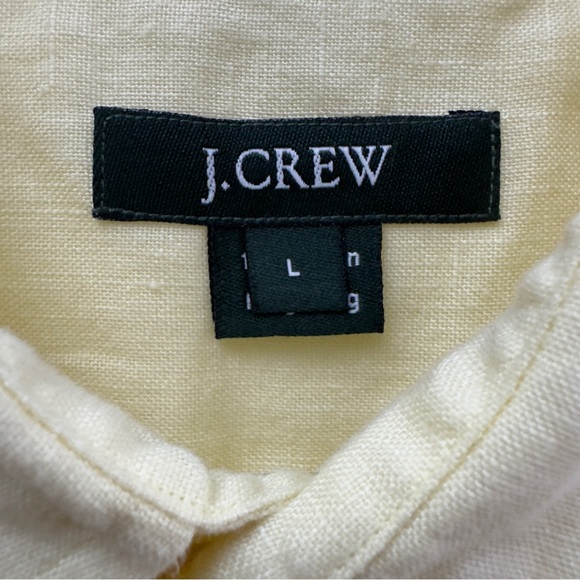 Lightweight Summer Button Front Shirt J.Crew Men’s L Yellow - Picture 4 of 7